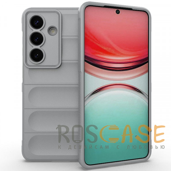 Фото Серый Flex Silicone | Противоударный чехол для Samsung Galaxy S26 с защитой камеры и микрофиброй