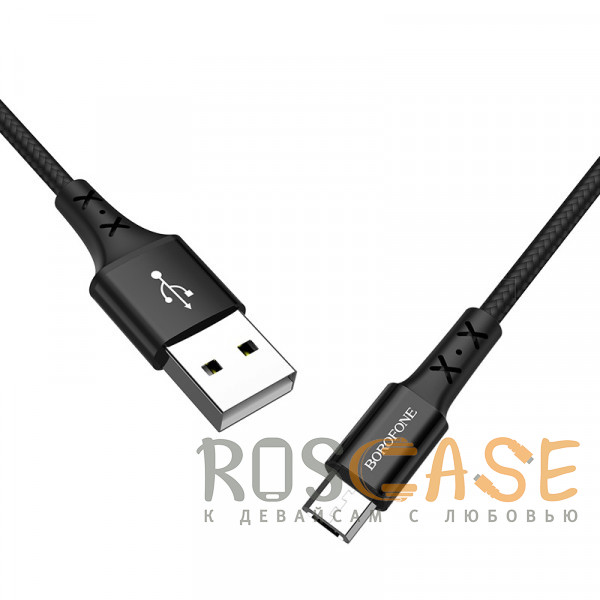 Фотография Черный Кабель Borofone BX20 Micro-USB 1м