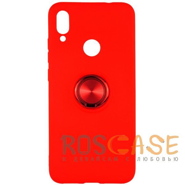 Фото Красный TPU чехол Summer ColorRing под магнитный держатель для Xiaomi Redmi Note 7 /Note 7 Pro / Note 7s