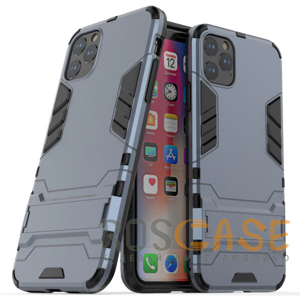 Изображение Синий Transformer | Противоударный чехол-подставка для iPhone 12 / 12 Pro с мощной защитой корпуса