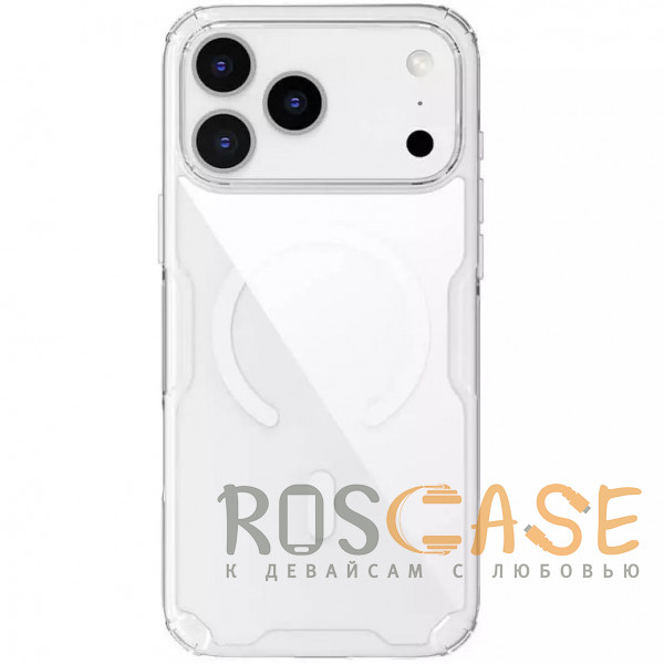 Фото Прозрачный Nillkin Nature PRO Magnetic | Прозрачный силиконовый чехол для магнитной зарядки для iPhone 17 Pro Max