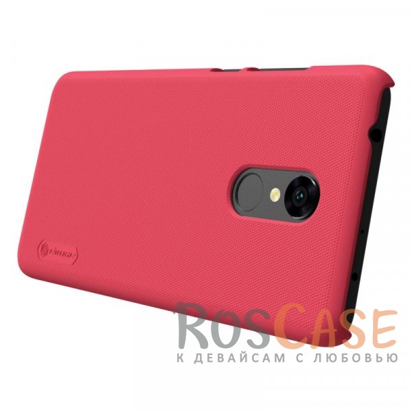 Изображение Красный Nillkin Super Frosted Shield | Матовый чехол для Xiaomi Redmi 5 Plus / Redmi Note 5 (Single Camera)