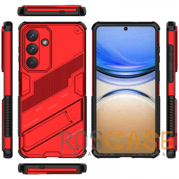 Изображение Красный Megatron | Противоударный чехол-подставка для Samsung Galaxy S26 Plus с защитой камеры