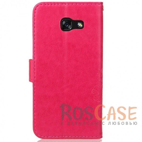 Изображение Розовый Чехол-книжка с узорами на магнитной застёжке для Samsung A520 Galaxy A5 (2017)