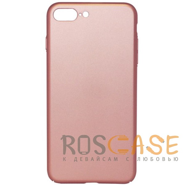 Фото Розовый Joyroom | Матовый soft-touch чехол для iPhone 7 Plus / 8 Plus с защитой торцов