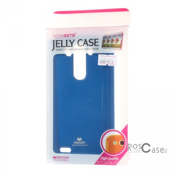 Изображение Синий Mercury Jelly Pearl Color | Яркий силиконовый чехол для для LG D855/D850/D856 Dual G3