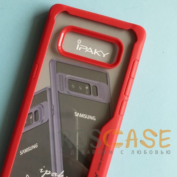 Изображение Красный iPaky Luckcool | Чехол для Samsung Galaxy Note 8 с цветными силиконовыми вставками