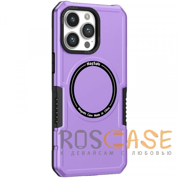 Фото Фиолетовый Magnetic Armor | Противоударный чехол с поддержкой MagSafe для iPhone 14 Pro Max