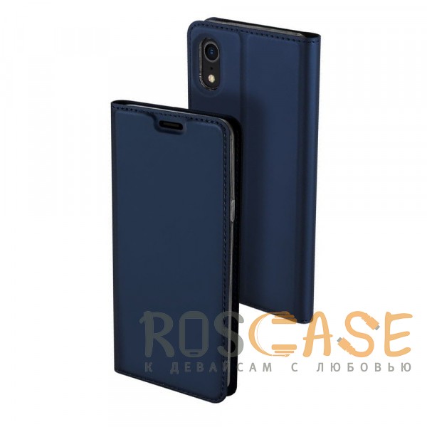 

Dux Ducis | Чехол-книжка для Apple iPhone XR (6.1") с функцией подставки и картхолдером (Синий)