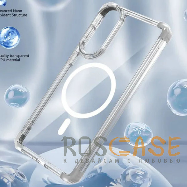 Фотография Прозрачный Nature Magnetic | Прозрачный противоударный чехол с поддержкой MagSafe для Samsung Galaxy S25 Edge