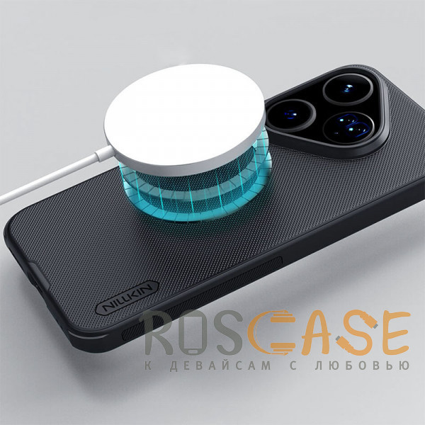 Изображение Черный Nillkin Super Frosted Shield Magnetic | Пластиковый чехол с поддержкой Magsafe для Huawei Pura 80