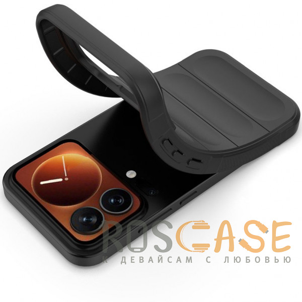 Фотография Черный Flex Silicone | Противоударный чехол для Xiaomi Mi 17 Pro с защитой камеры и микрофиброй