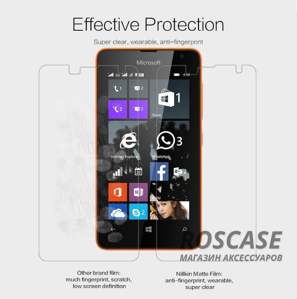Фотография Матовая Nillkin Matte | Матовая защитная пленка для Microsoft Lumia 430 