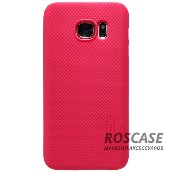 Фотография Красный Nillkin Super Frosted Shield | Матовый чехол для Samsung G930F Galaxy S7