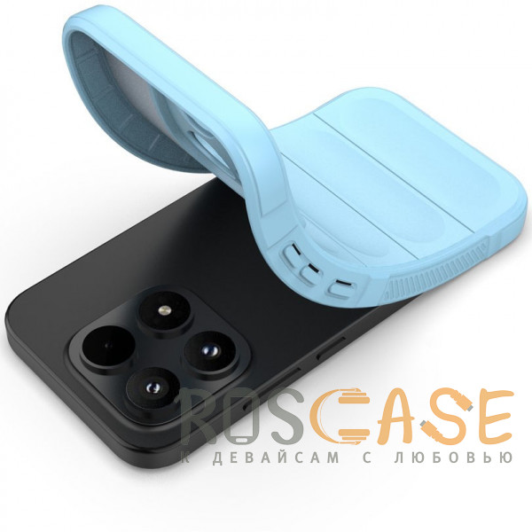 Фотография Голубой Flex Silicone | Противоударный чехол для Xiaomi Mi 17 с защитой камеры и микрофиброй