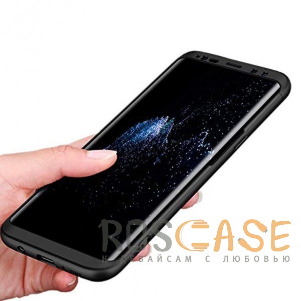 Фото Черный GKK LikGus 360° | Двухсторонний чехол для Samsung G950 Galaxy S8 с защитными вставками