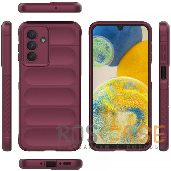 Фото Бордовый Flex Silicone | Противоударный чехол для Samsung Galaxy A26 5G с защитой камеры и микрофиброй
