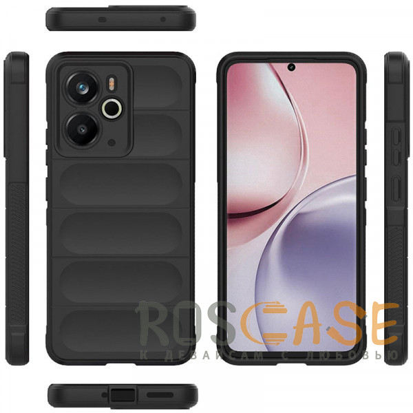 Фото Черный Flex Silicone | Противоударный чехол для Realme 14 5G с защитой камеры и микрофиброй
