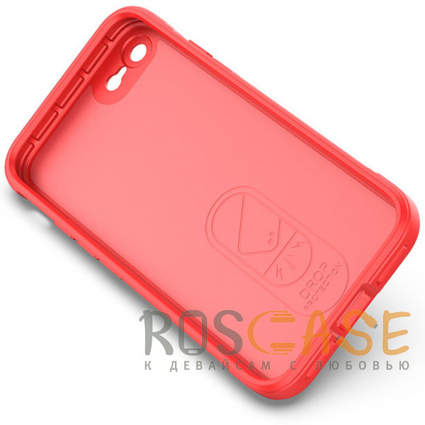 Изображение Красный Flex Silicone | Противоударный чехол для iPhone 7 / 8 / SE (2020, 2022) с защитой камеры и микрофиброй