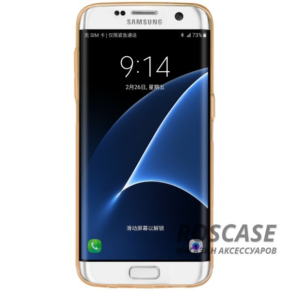 Изображение Золотой Nillkin Nature | Силиконовый чехол для Samsung G935F Galaxy S7 Edge