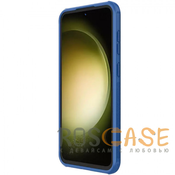Изображение Синий Nillkin Super Frosted Shield Pro | Матовый чехол из пластика и ТПУ для Samsung Galaxy S23 FE