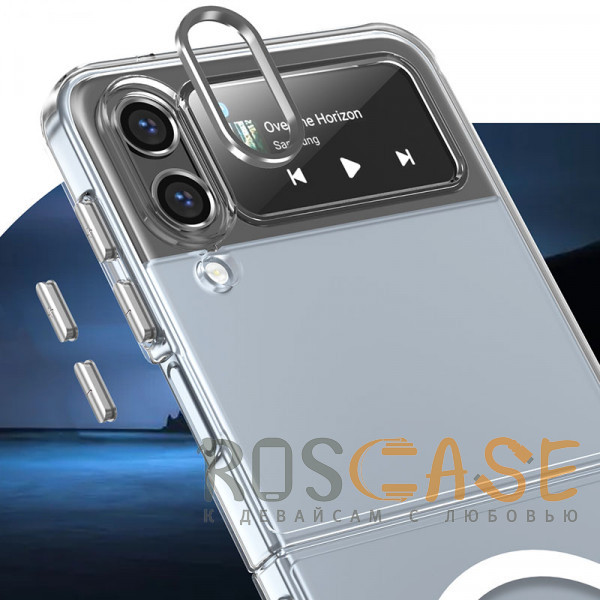 Фотография Прозрачный Crystal 3D Magsafe | Прозрачный пластиковый чехол для Samsung Galaxy Z Flip 4