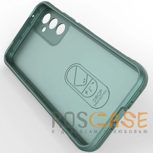 Изображение Зеленый Flex Silicone | Противоударный чехол для Samsung Galaxy A34 с защитой камеры и микрофиброй