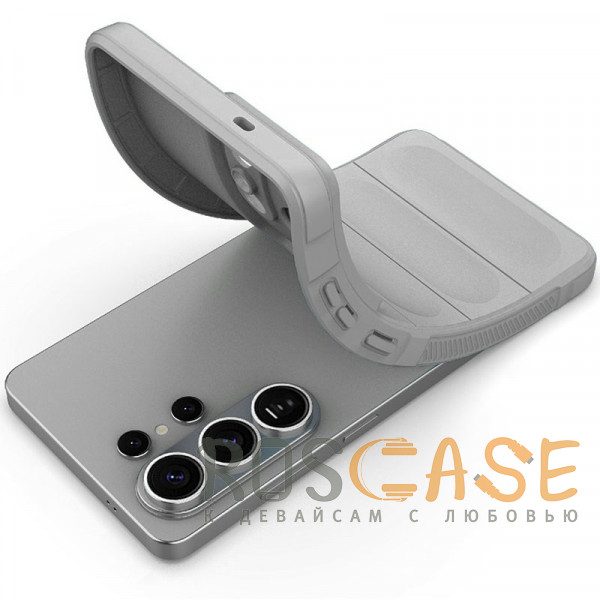 Фотография Серый Flex Silicone | Противоударный чехол для Samsung Galaxy S26 Ultra с защитой камеры и микрофиброй