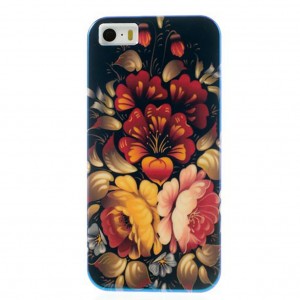 TPU чехол IMD Print "Blooming Flowers"  для iPhone 5/5S