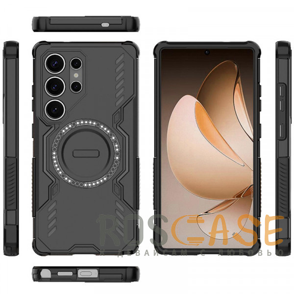 Фотография Черный Mirage MagSafe | Противоударный чехол с поддержкой MagSafe для Samsung Galaxy S25 Ultra