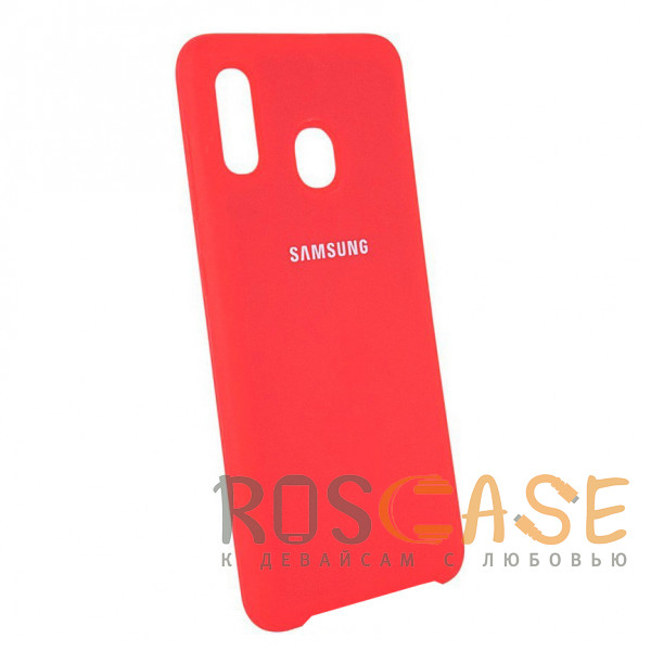 Фотография Красный Чехол Silicone Cover для Samsung Galaxy A20 / A30