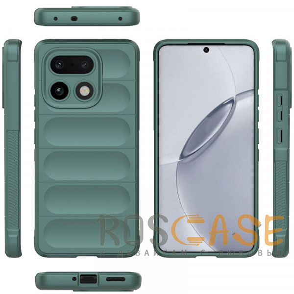 Фото Зеленый Flex Silicone | Противоударный чехол для Realme 16 Pro Plus с защитой камеры и микрофиброй