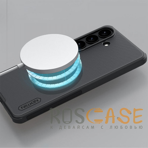Фотография Черный Nillkin Super Frosted Shield Magnetic | Пластиковый чехол с поддержкой Magsafe для Samsung Galaxy S26