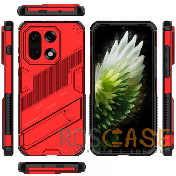 Изображение Красный Megatron | Противоударный чехол-подставка для OnePlus 15 5G с защитой камеры