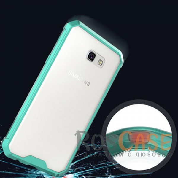 Изображение Зеленый Противоударный бампер с акриловой вставкой для Samsung A520 Galaxy A5 (2017)