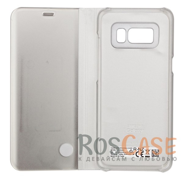 Изображение Серебряный / Silver Чехол-книжка Clear View Standing Cover с прозрачной обложкой и функцией подставки для Samsung G950 Galaxy S8