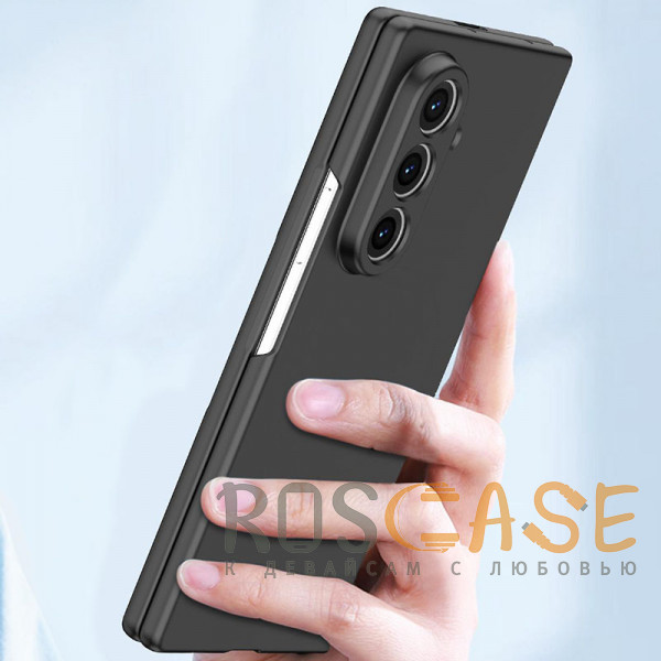 Фотография Черный Matte Shield | Тонкий матовый пластиковый чехол для Samsung Galaxy Z Fold 7