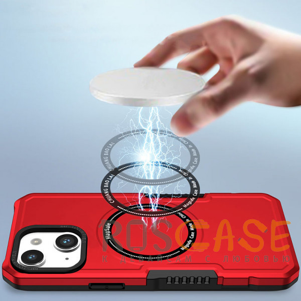 Фотография Красный Magnetic Armor | Противоударный чехол с поддержкой MagSafe для iPhone 14