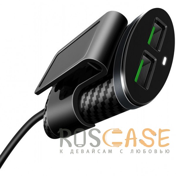 Фотография Черный / Серый LDNIO C502 | Двойное автомобильное зарядное устройство на 4 USB