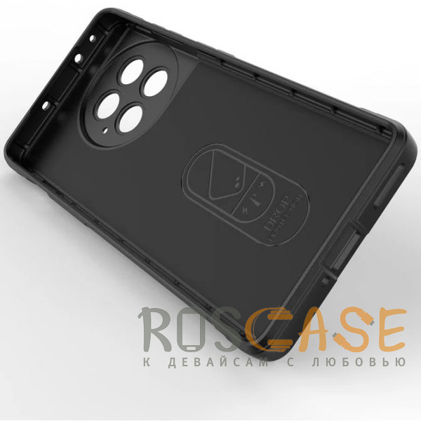 Изображение Черный Flex Silicone | Противоударный чехол для OnePlus Ace 2 Pro с защитой камеры и микрофиброй