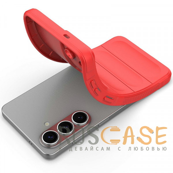 Фотография Красный Flex Silicone | Противоударный чехол для Samsung Galaxy S26 Plus с защитой камеры и микрофиброй