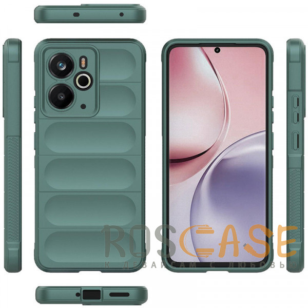 Фото Зеленый Flex Silicone | Противоударный чехол для Realme 14 5G с защитой камеры и микрофиброй