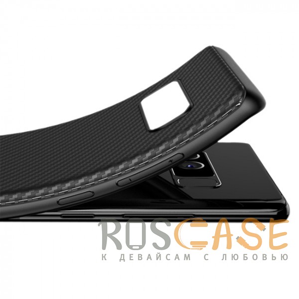 Фотография Черный iPaky Musy | Ультратонкий чехол для Samsung Galaxy Note 8 с карбоновым покрытием