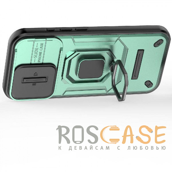 Фотография Зеленый Transformer Ring Holder | Противоударный чехол с кольцом и шторкой камеры для iPhone 17