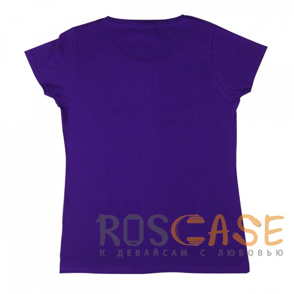 Фото Фиолетовый Muscle Rabbit | Женская футболка с принтом "Train hard"