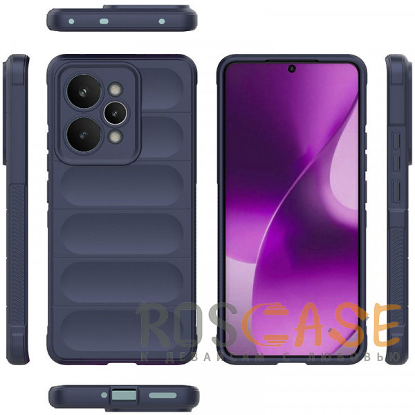 Фото Темно-синий Flex Silicone | Противоударный чехол для Realme 15 Pro 5G с защитой камеры и микрофиброй