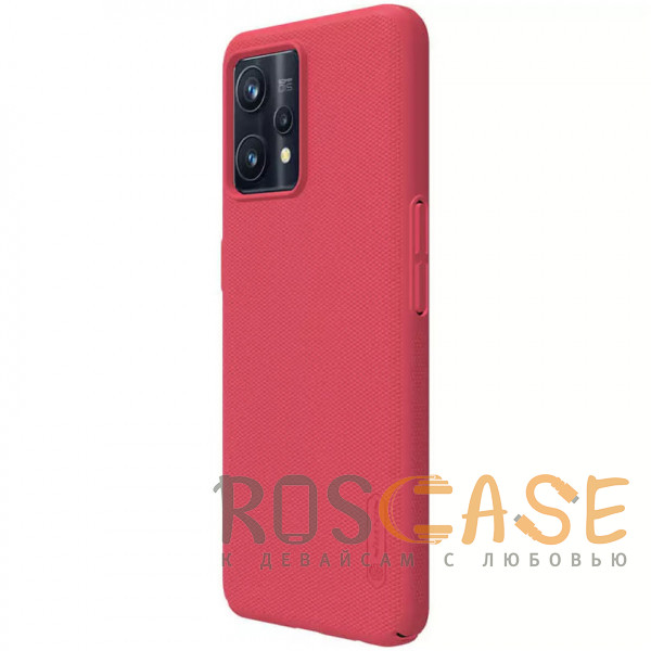 Изображение Красный Nillkin Super Frosted Shield | Матовый пластиковый чехол для Realme 9 4G, 9 Pro Plus 5G, Narzo 50 Pro