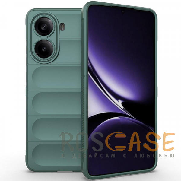 Фото Зеленый Flex Silicone | Противоударный чехол для Xiaomi Redmi Turbo 4 с защитой камеры и микрофиброй