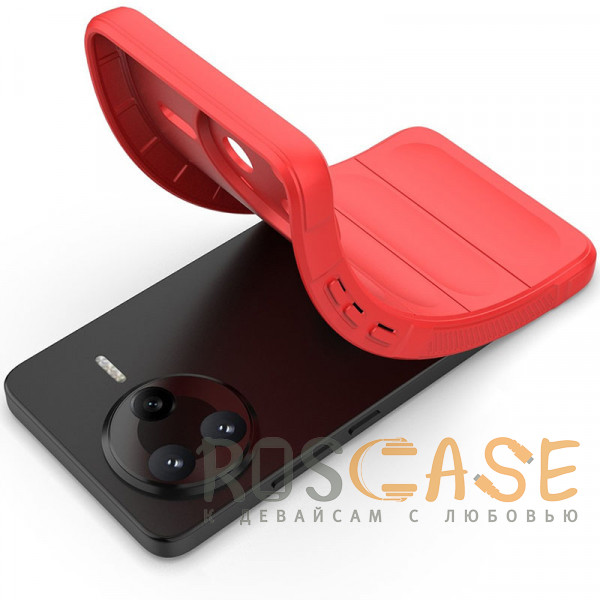 Фотография Красный Flex Silicone | Противоударный чехол для Xiaomi Poco F7 Pro / Redmi K80 с защитой камеры и микрофиброй
