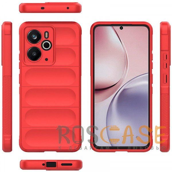 Фото Красный Flex Silicone | Противоударный чехол для Realme 14 5G с защитой камеры и микрофиброй